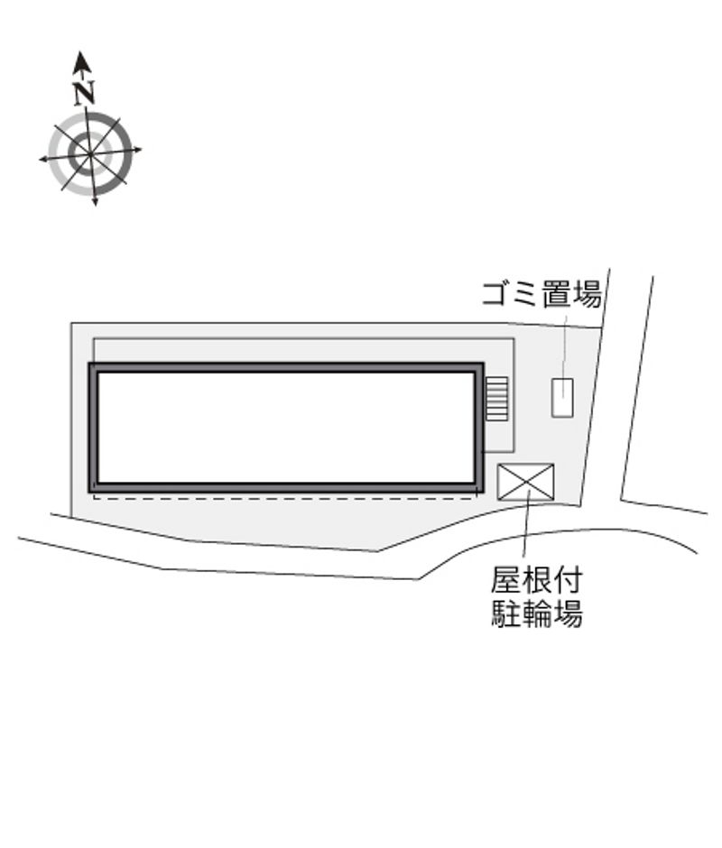 レオパレスハイツ　牧野 配置図