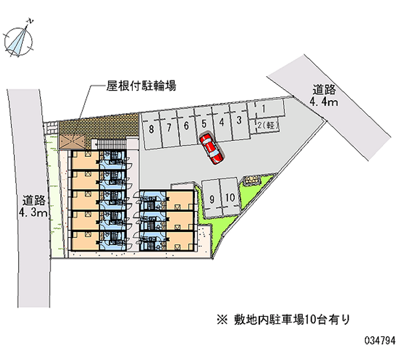 レオパレスシュライン　フジタ 月極駐車場