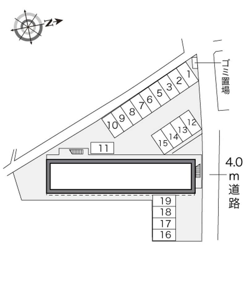 レオパレスカミヨン 配置図