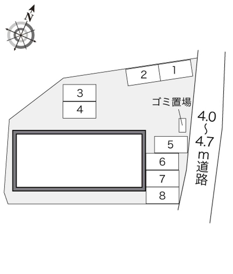 レオパレスパギー 配置図