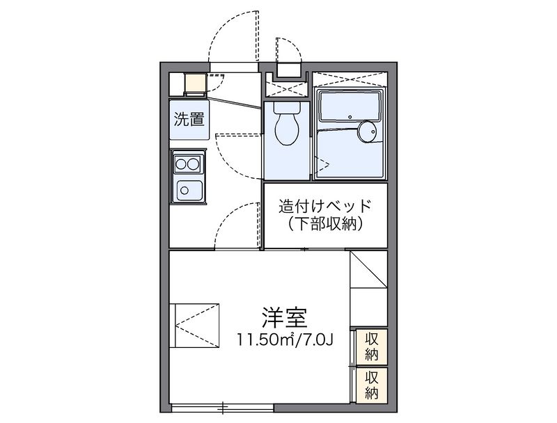 レオパレスビューテラス 間取図