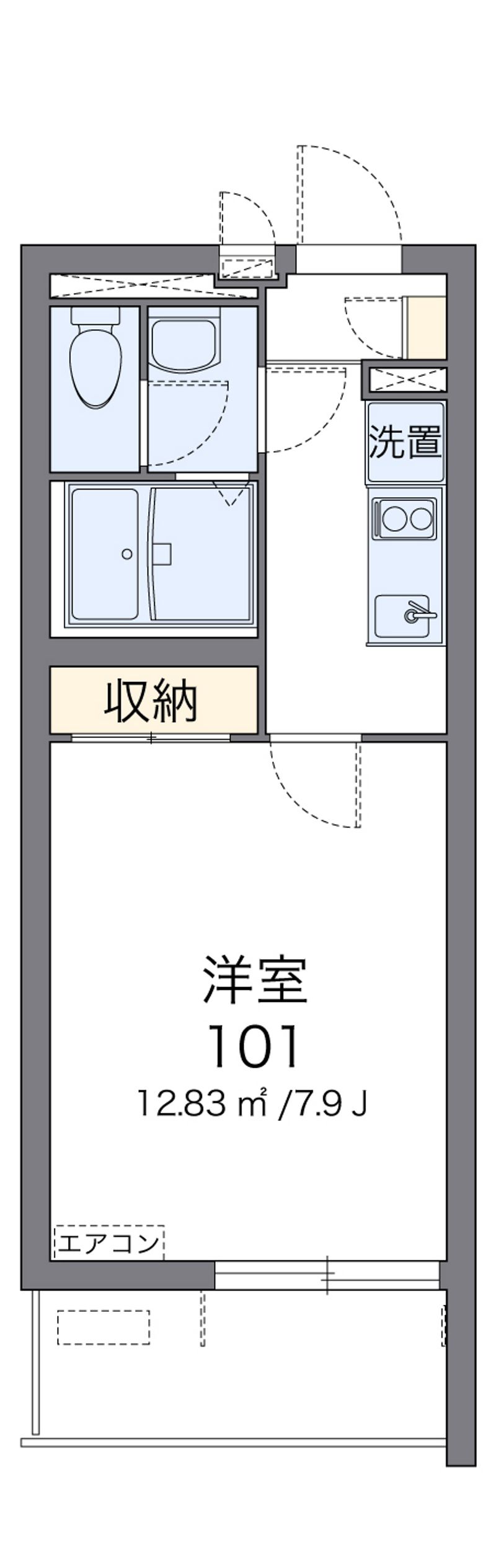 クレイノ敬 間取図