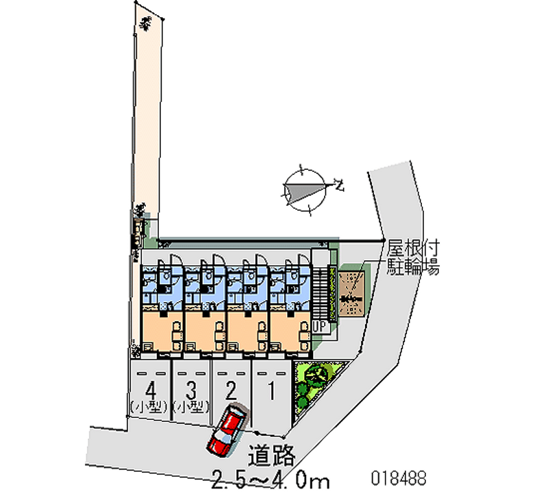 レオパレスさざなみ 月極駐車場