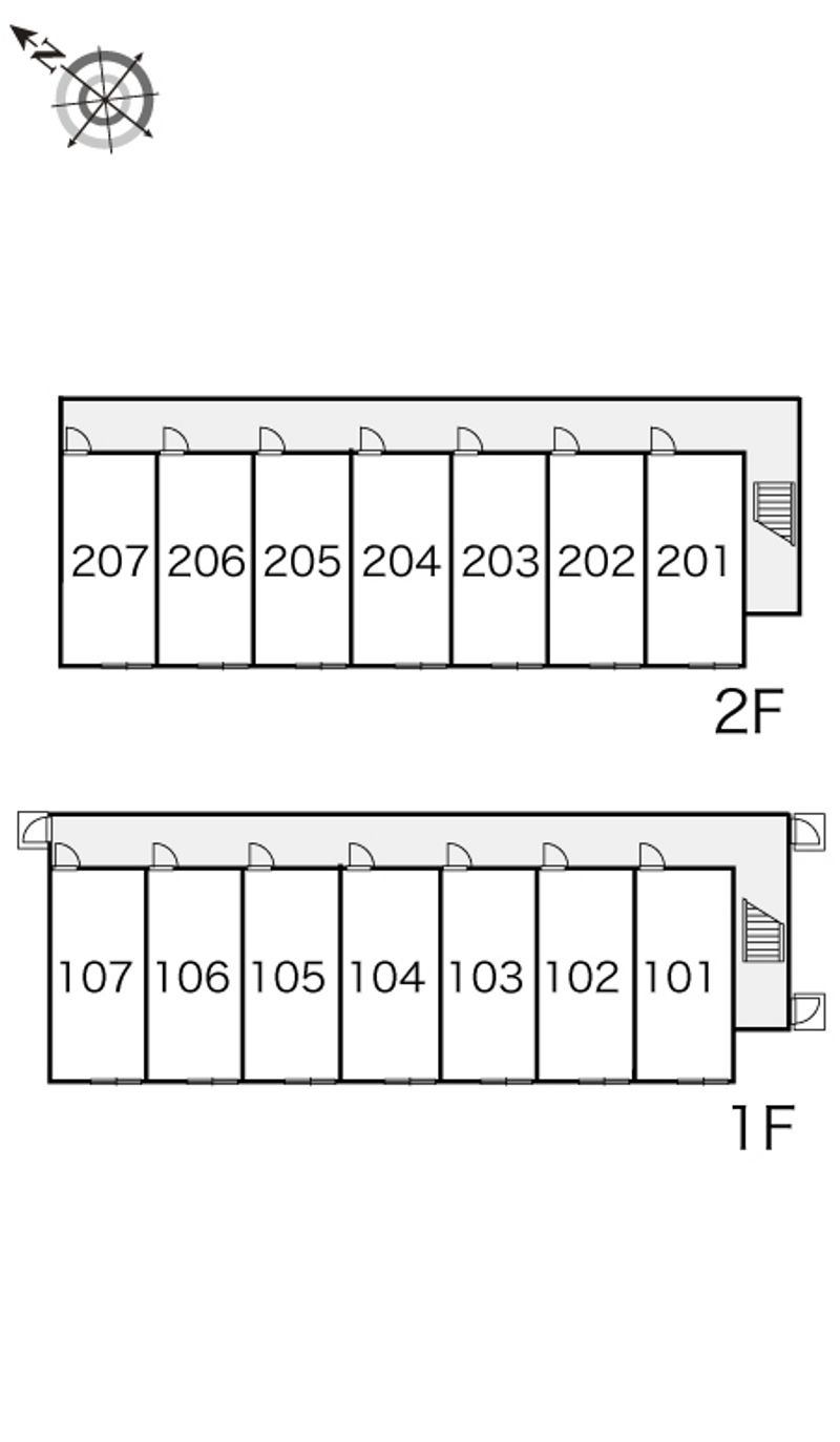 レオパレスコンフォート０５ 間取配置図