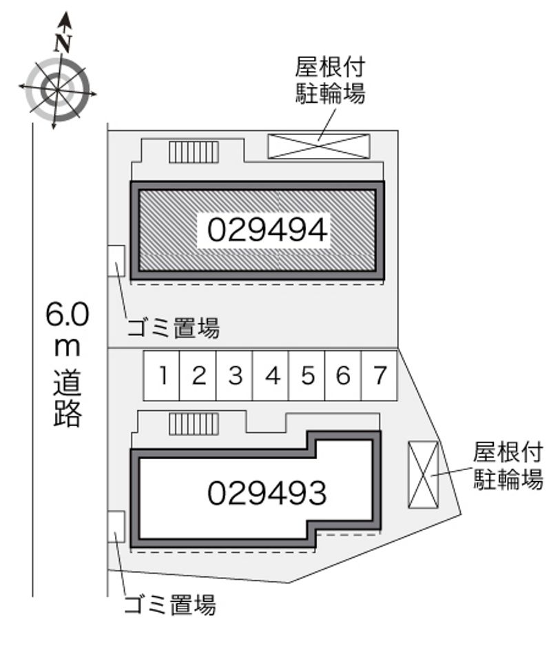 レオパレスウエスト本郷Ⅱ 配置図