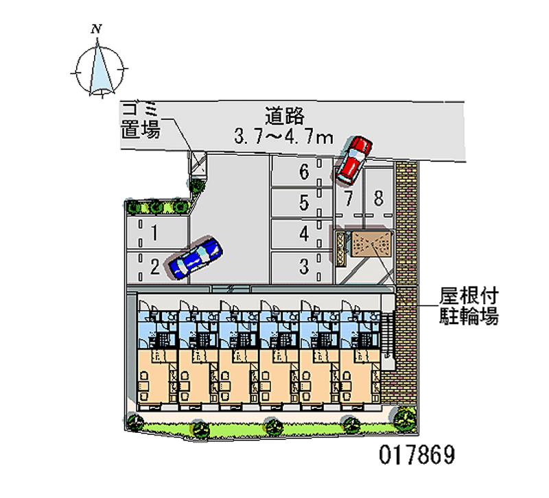 レオパレスＹ＆Ａ 区画図