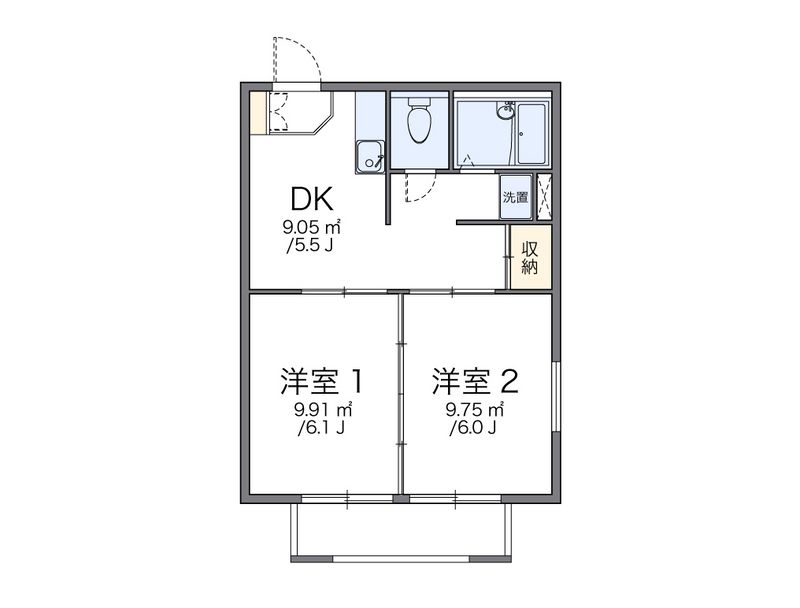 レオパレス大巻Ａ 間取図