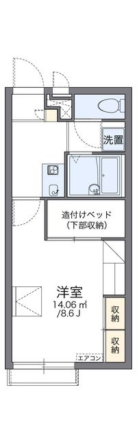 レオパレスぐんま　大泉 間取り図