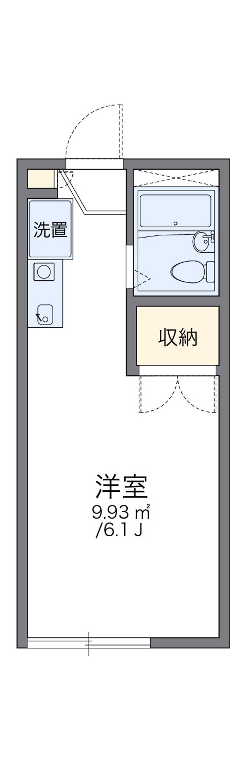 レオパレスドルフィン 間取図