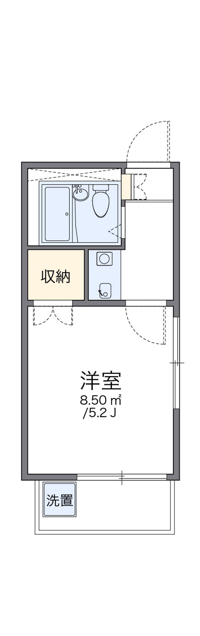 レオパレス白山第４ 間取り