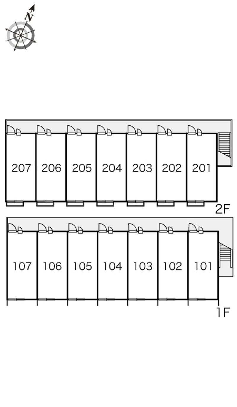 レオパレスヴァン　ヴェール 間取配置図