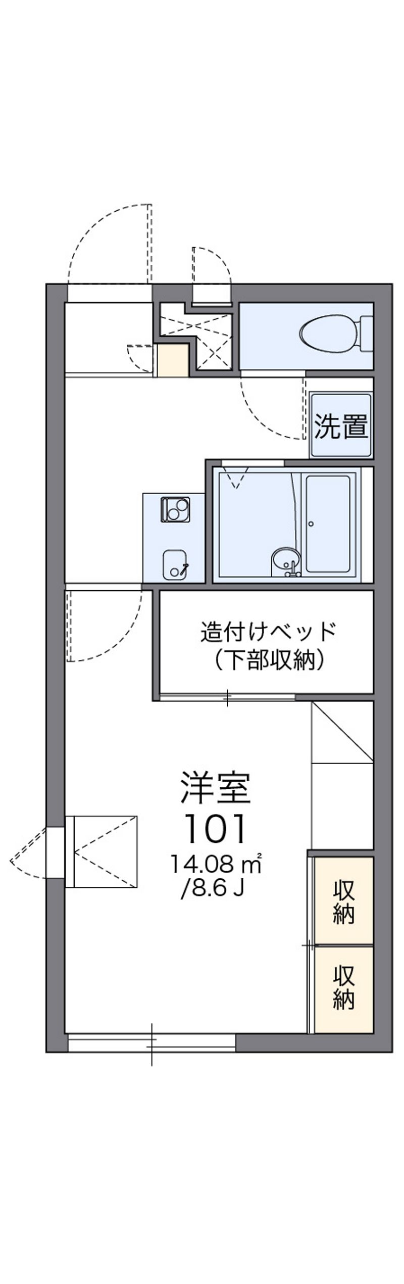 レオパレスリスペクト 間取図