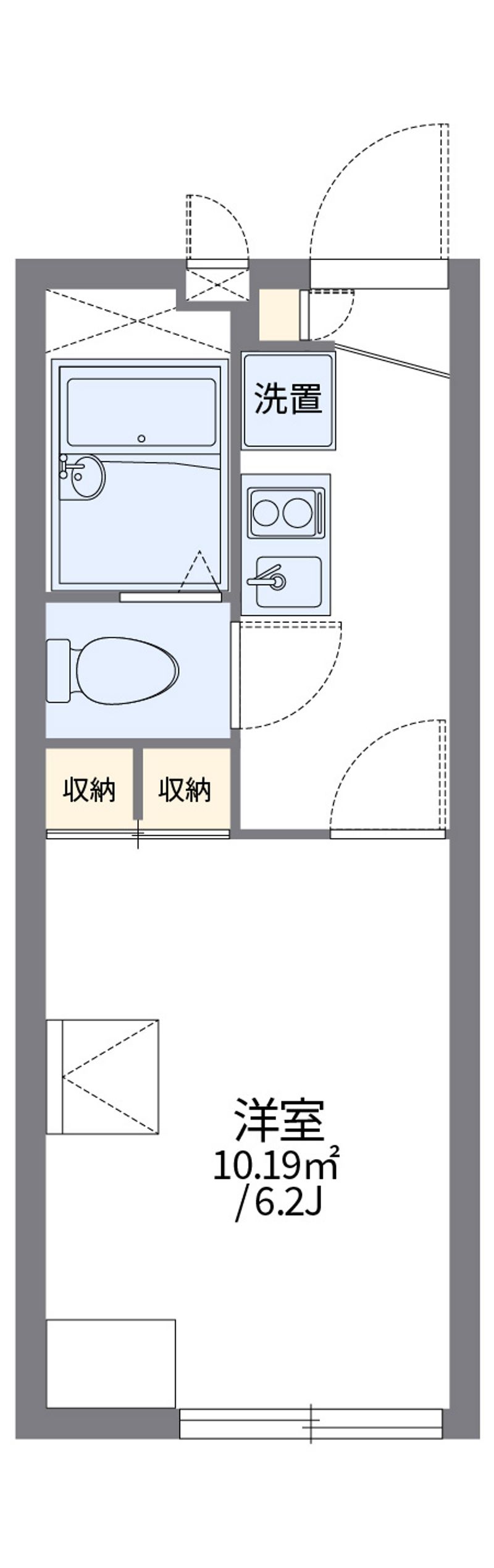 レオパレスレストローズ 間取図