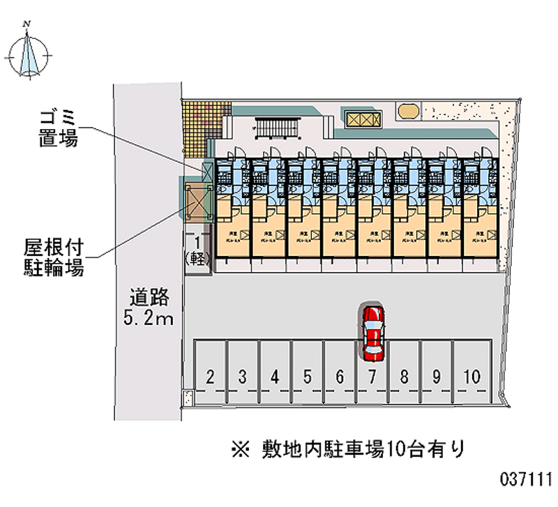 レオパレスＫａｎａｔａ 区画図