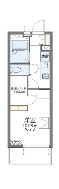 レオパレス中原 間取り図