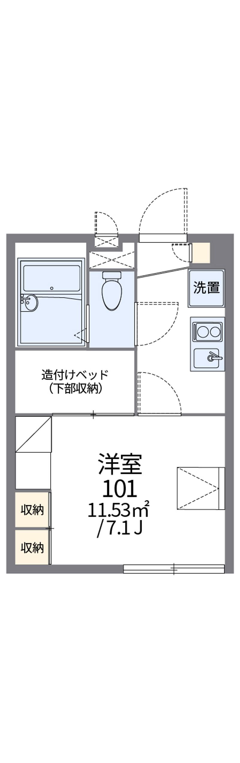 レオパレスレジデンス恵 間取図