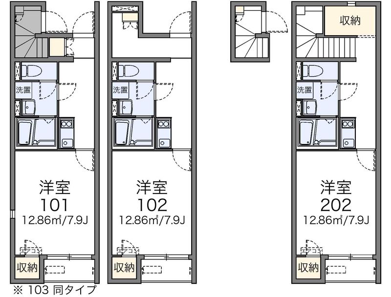 レオネクストＭＵＳＡＳＨＩⅢ 間取図