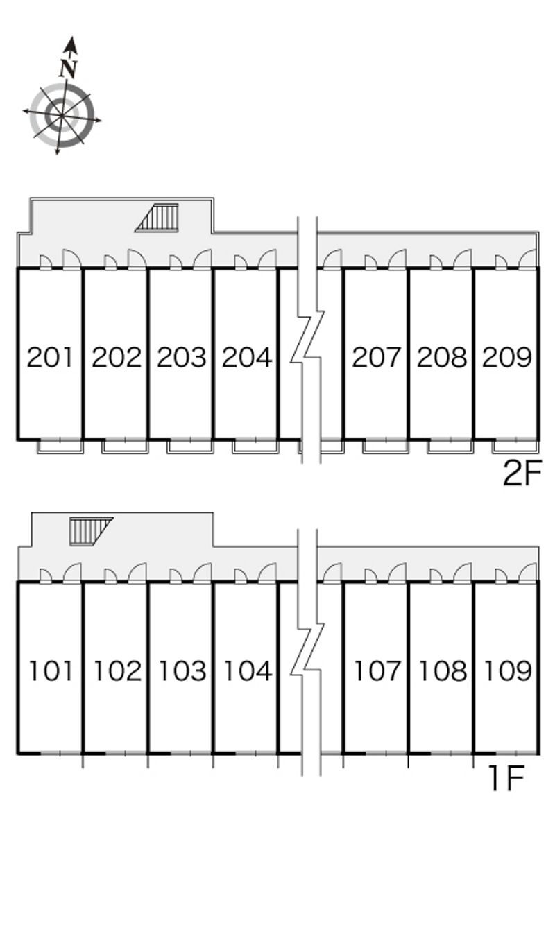 レオパレス城南Ⅱ 間取配置図