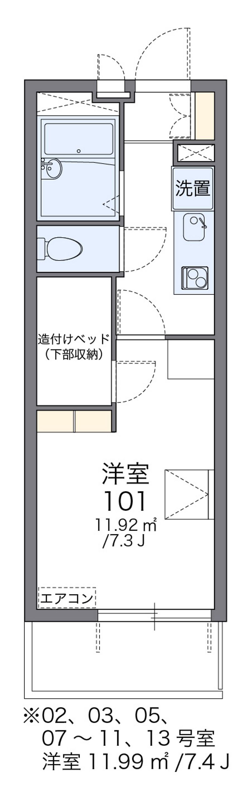 レオパレスＰＩＮＥ 間取図