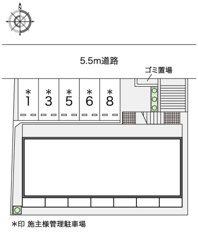 レオパレスネスト　Ⅱ 配置図