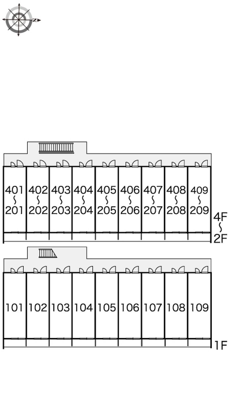 レオパレスヴェローチェ 間取配置図