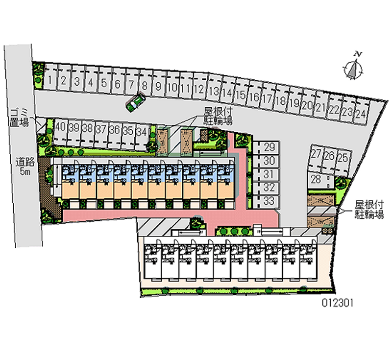 12301 Monthly parking lot