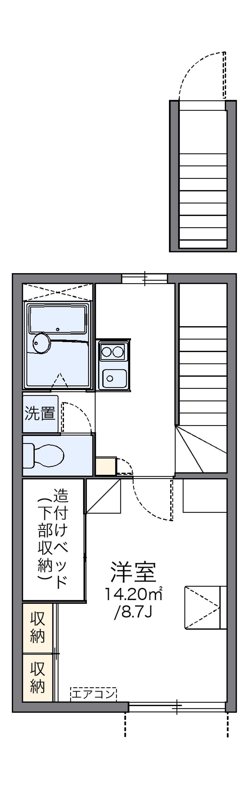 レオパレスフルールⅡ 間取図