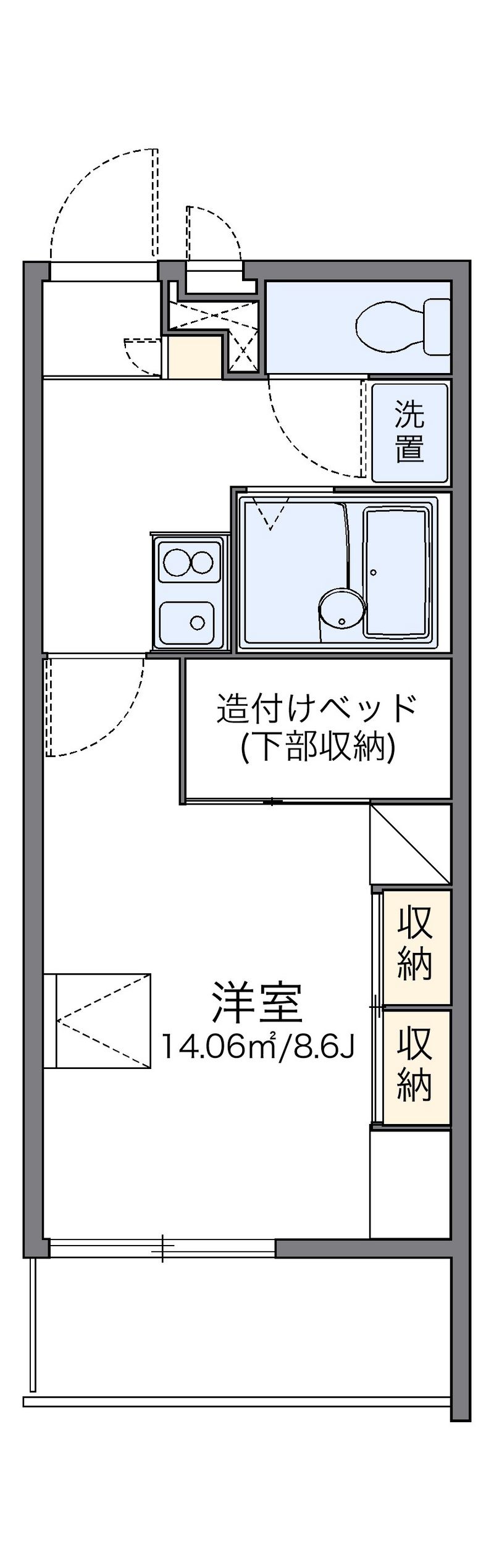 レオパレス東一宮 間取図