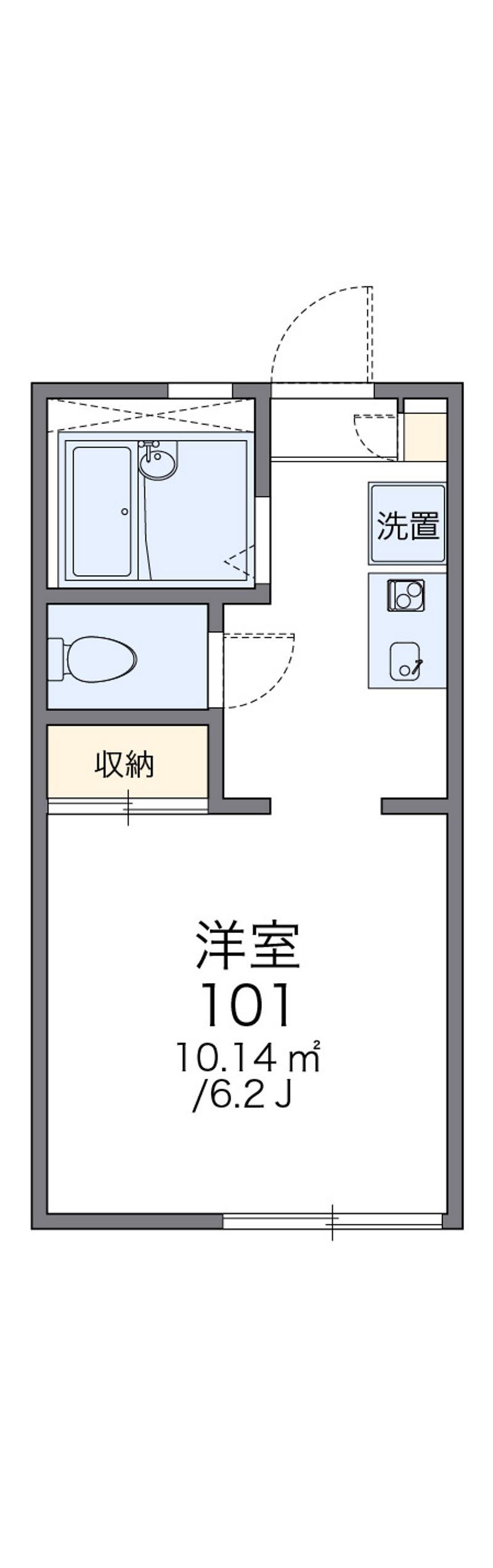 レオパレスベル池上参番館 間取図