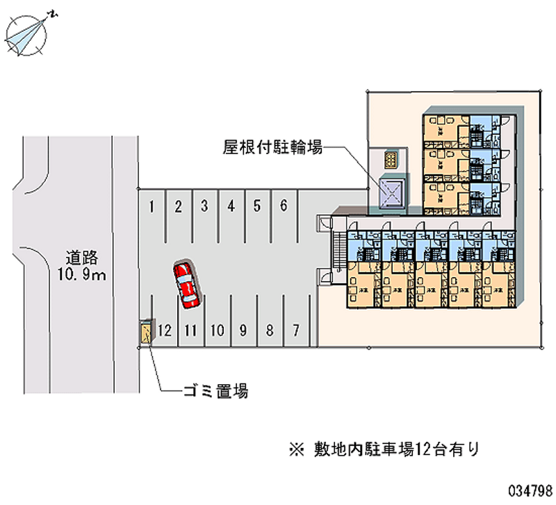 レオパレスＪ＆Ｍ 月極駐車場