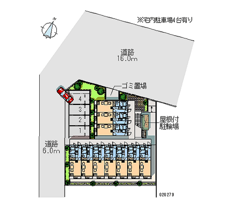 レオパレスミラクルパーク 区画図
