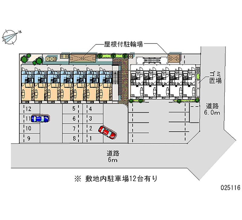 レオパレス恵 月極駐車場