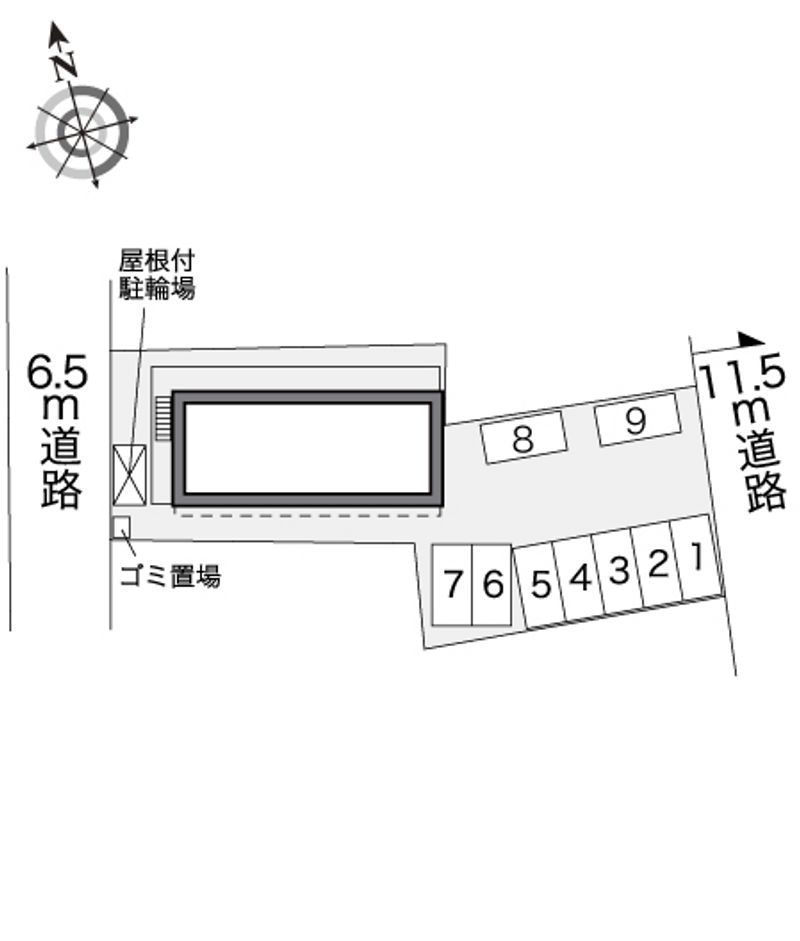 レオパレスＡＫＡＲＩ 駐車場
