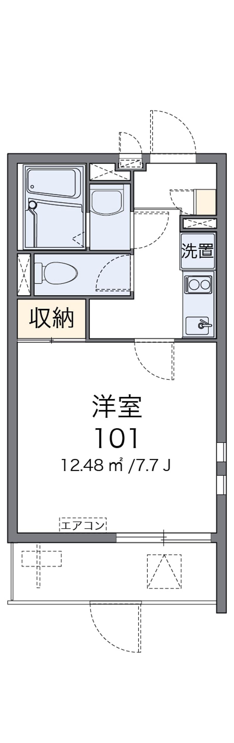 クレイノ浪華Ⅳ 間取図