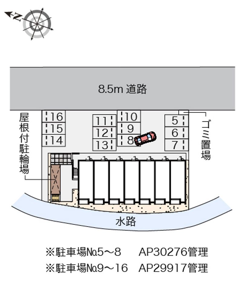 レオネクスト大田西館 配置図