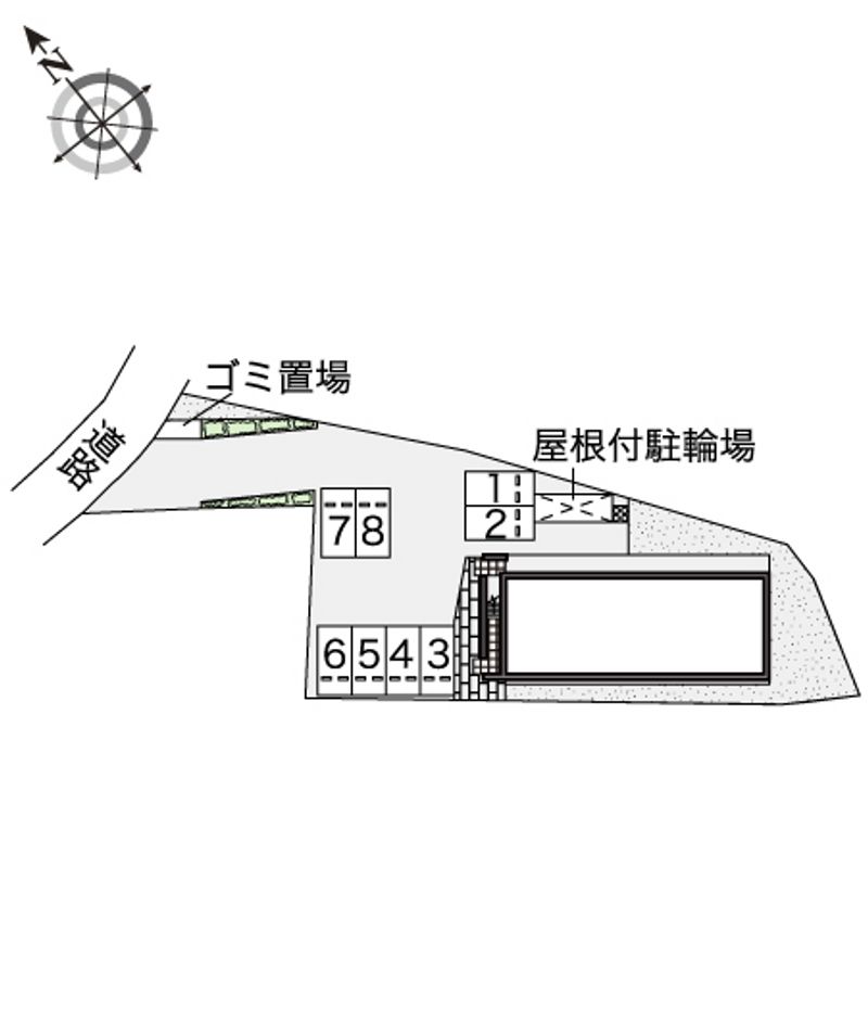 レオパレスブル瀬田 配置図