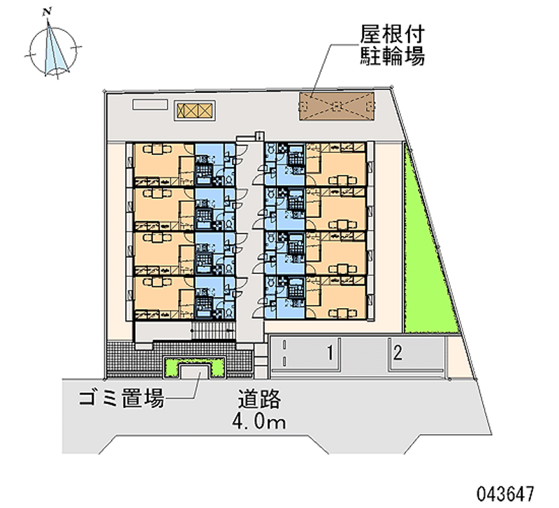 レオパレスサクラⅡ 月極駐車場