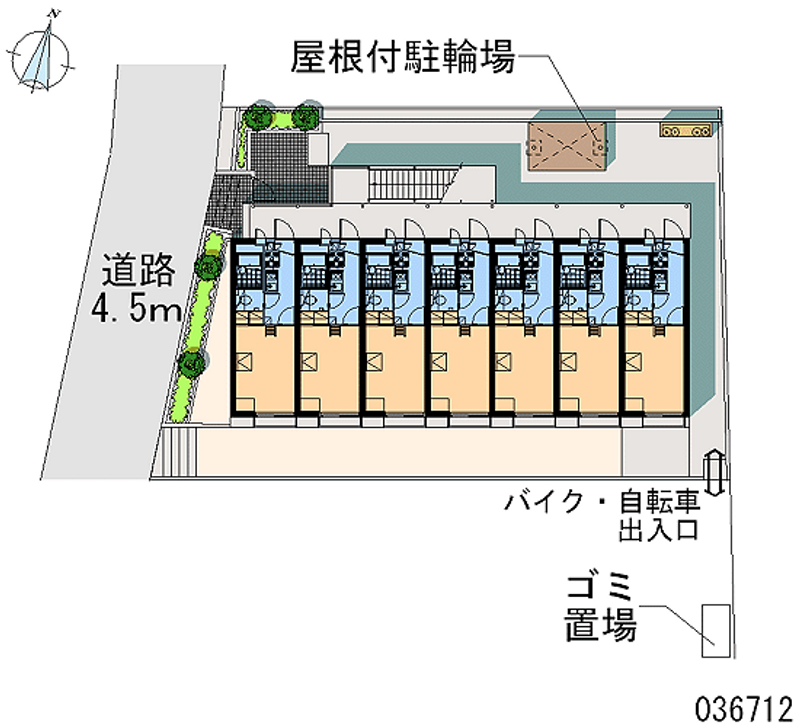 レオパレスエスタ　セルト 区画図