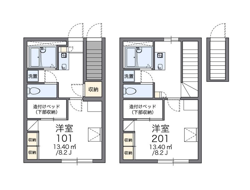 レオパレス幸田Ｂ 間取図