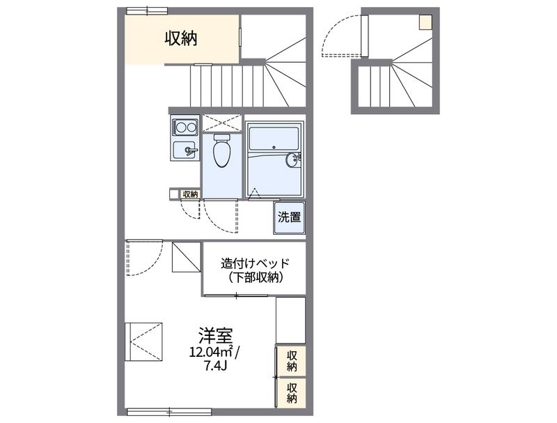 レオパレスぺガッソ 間取図