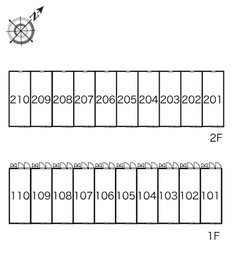 レオパレスヴィンテージ 間取配置図