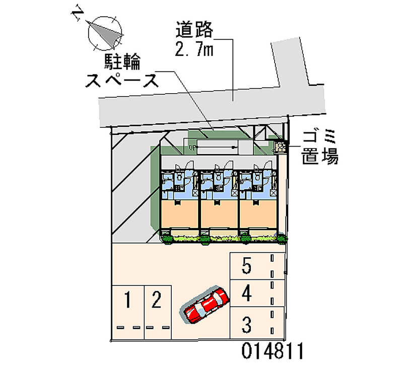 レオパレスＧｒｅｅｎ　Ｗｉｓｈ 月極駐車場