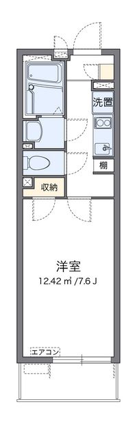 クレイノＫＯＥＭＯＮふじ 間取り図