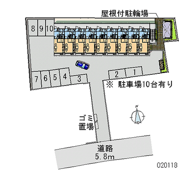 20118 Monthly parking lot