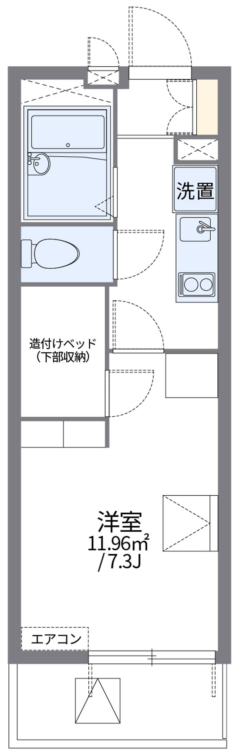 レオパレスｍｉａ　ｄｏｍｏ 間取図