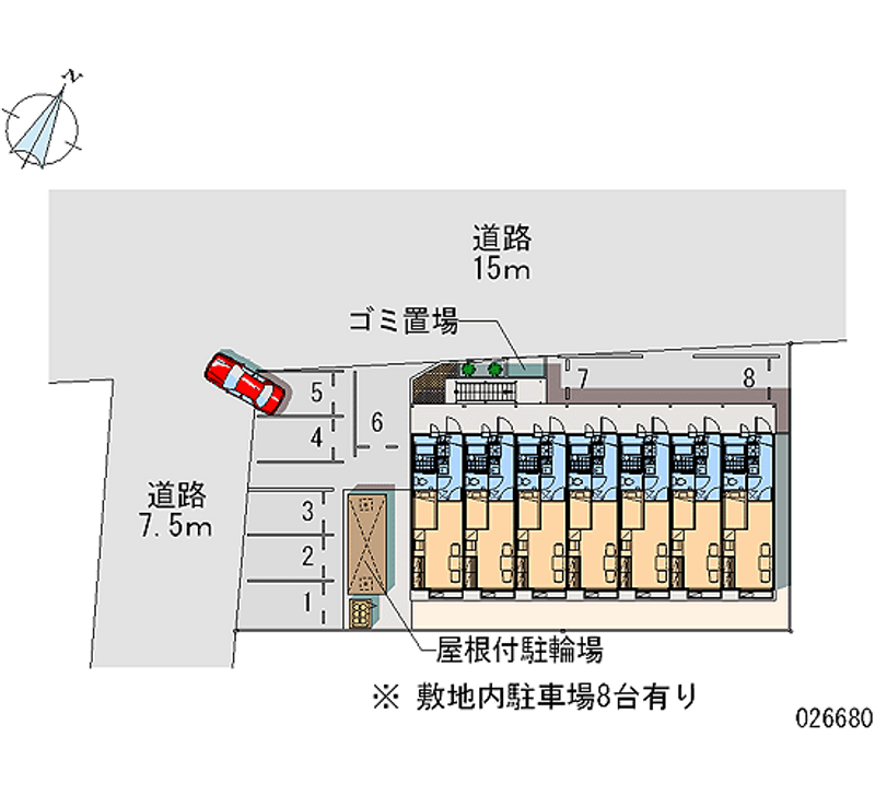 レオパレス中村 月極駐車場