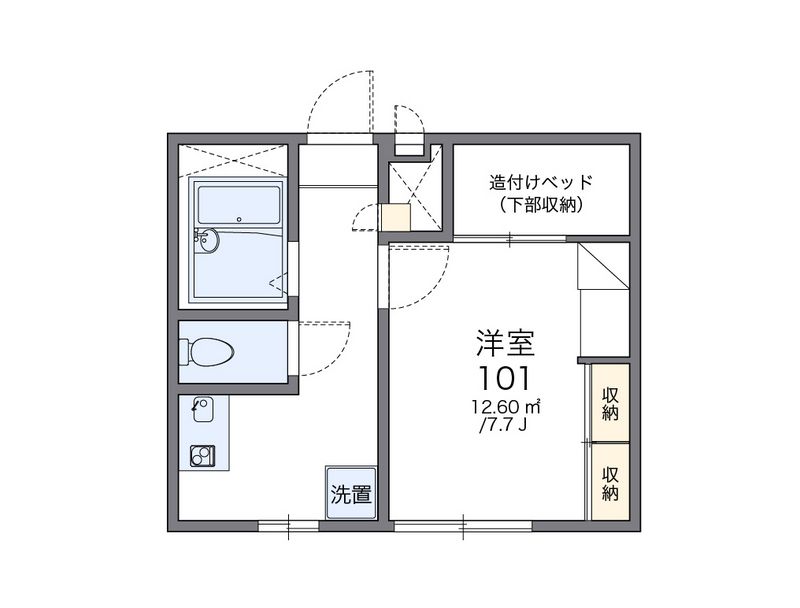 レオパレスＨＡＰＰＹ　平和 間取図