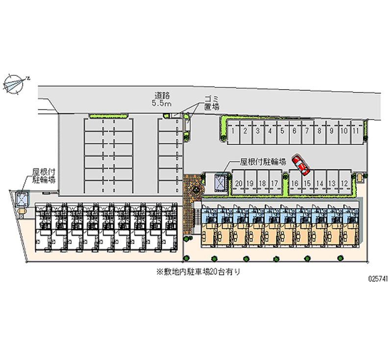 25741 Monthly parking lot