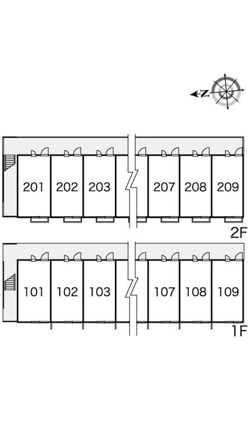 レオパレスアストロズ関 間取り配置図