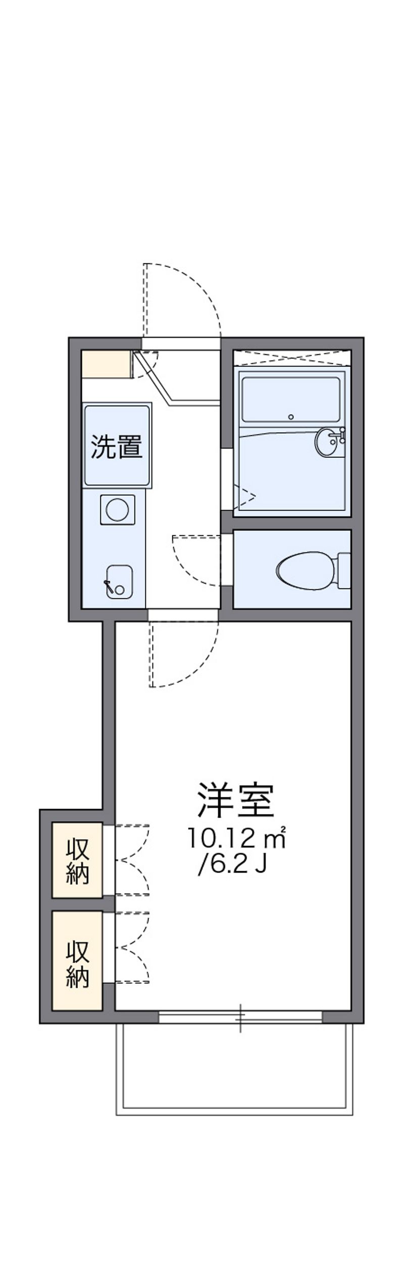 レオパレス藤枝田沼 間取図